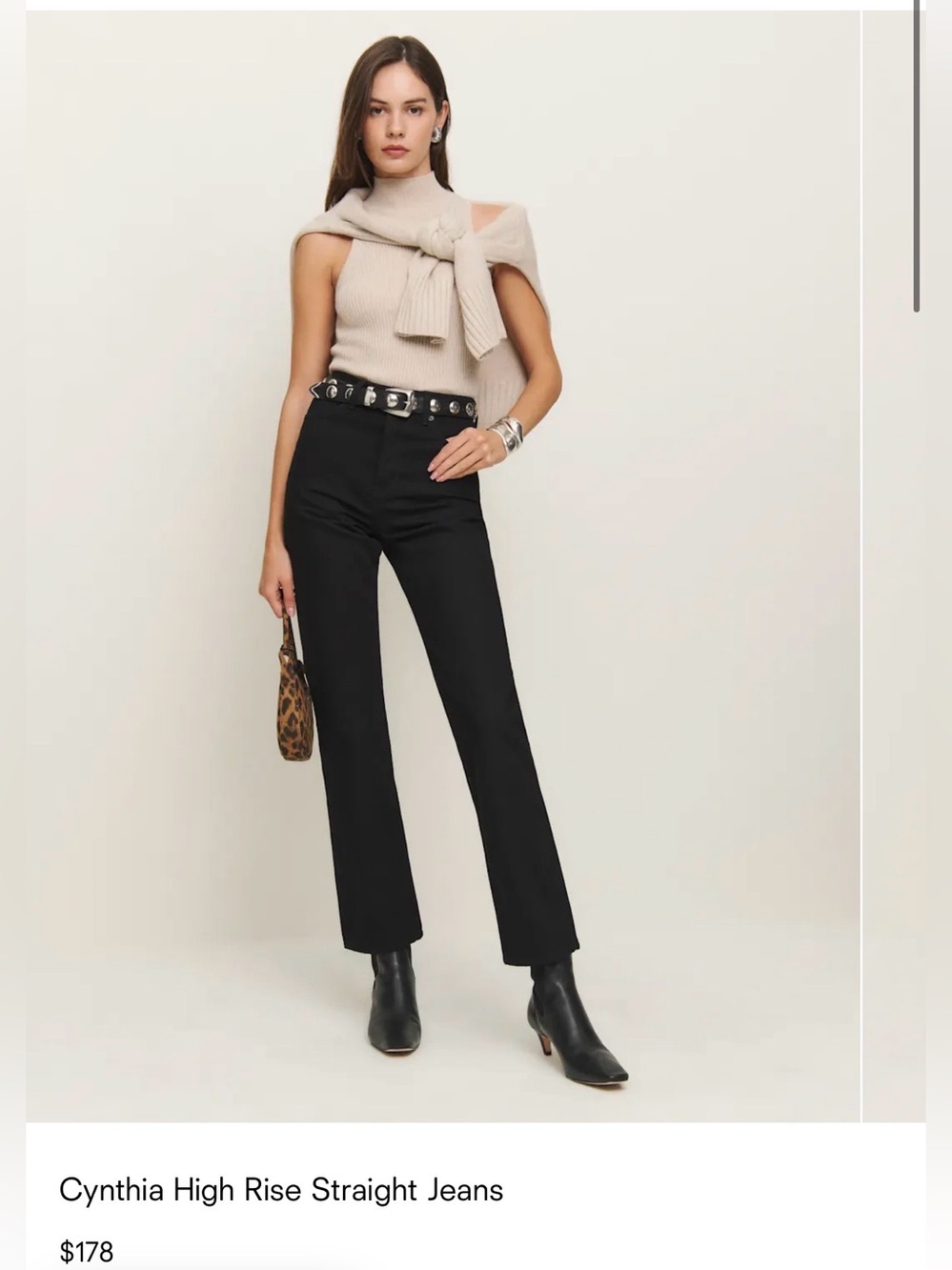 Reformation Cynthia High-Rise Straight Jeans